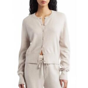 NEW ARTLESS FOREVER tove cashmere cardigan in stone